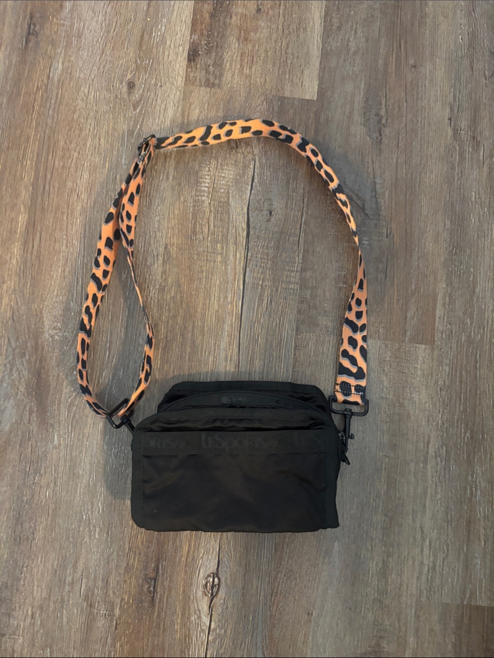 LeSportSac bag with leopard strap